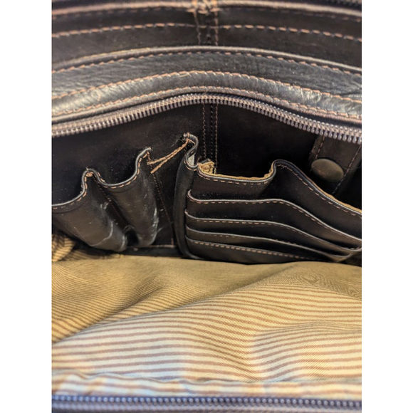 Dilana Santa Fe Leather Sling Pack, Dark Brown - Picture 3 of 7